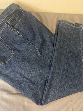 Gloria Vanderbilt Women's Straight Leg Jeans in Dark Blue Denim